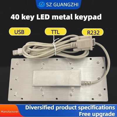 PINPAD 40 key LED waterproof metal keyboard GZ-C001055 R232 interface,USB tipkovnica